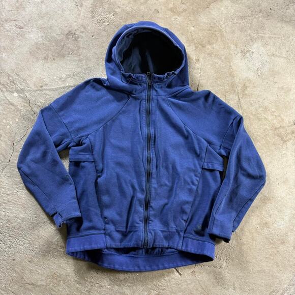 Blue Nike Tech Fleece Hoodie Sweatshirt - Picture 4 of 8